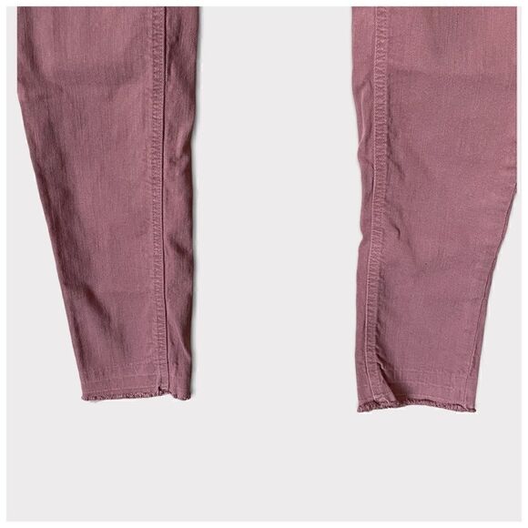 BKE Payton Mauve Raw Hem Skinny Jeans Sz 26 Long - Picture 5 of 8